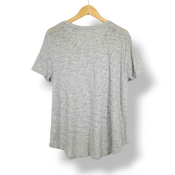 ATM Slub Jersey Boyfriend Crew Neck Tee in Heather Grey Size M/L - Picture 8 of 12